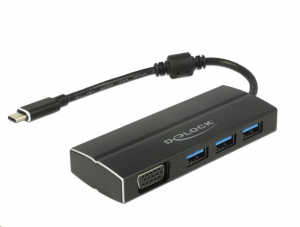 Delock USB Type-C univerzális notebook dokkoló fekete (63932)